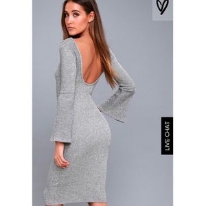 Flair play grey bodycon dress